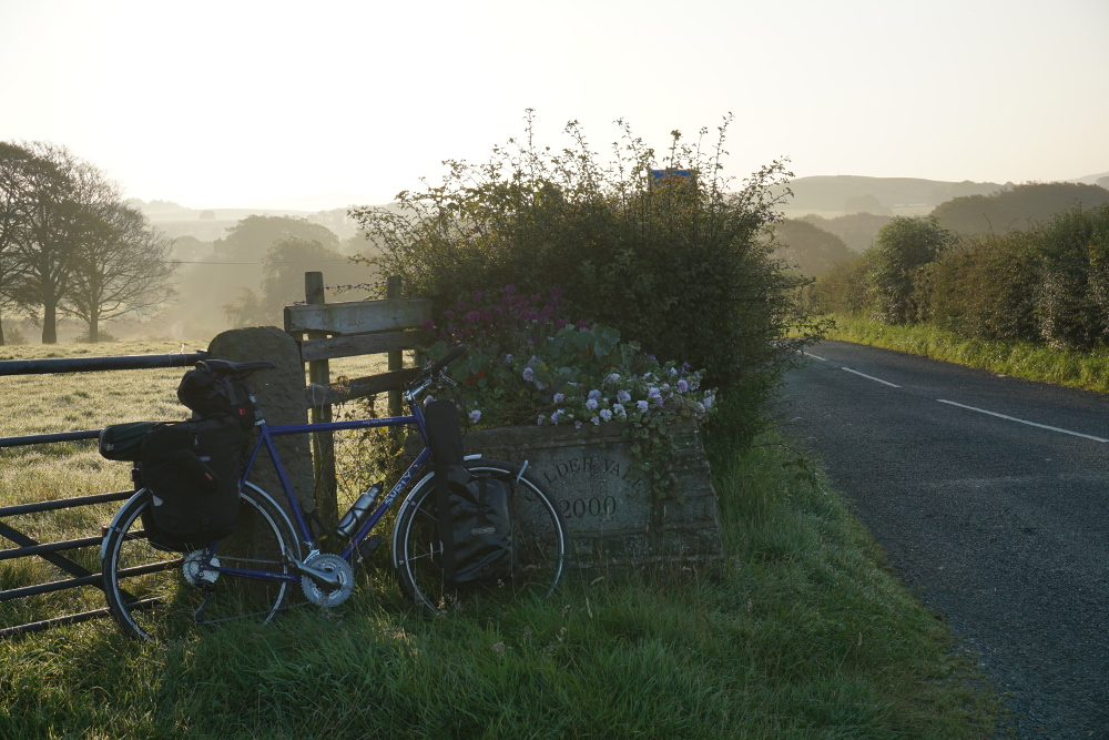 My bike at the start of the trip